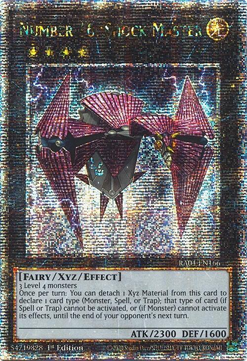 Number 16: Shock Master - RA04-EN166 -(Quarter Century Secret Rare) - 1st Edition